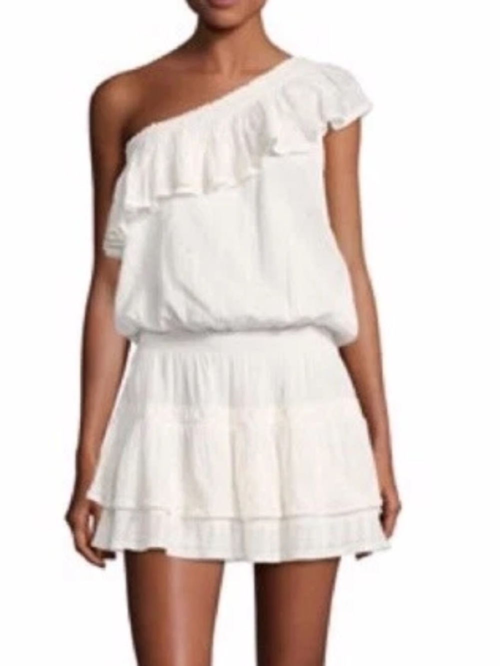 NWT JOIE Kolda One Shoulder Dress Porcelain White Size XS Wedding Bridal Rush